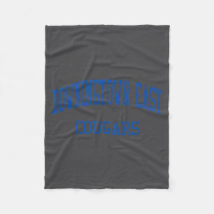 Downingtown East High School Hs Exton Pa Vintage S Fleece Blanket