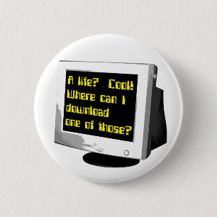 Download A Life Funny Button Computer Humour