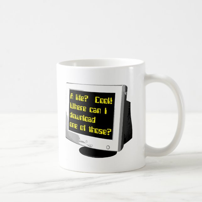 Download A Life Funny Mug Computer Humour (Right)