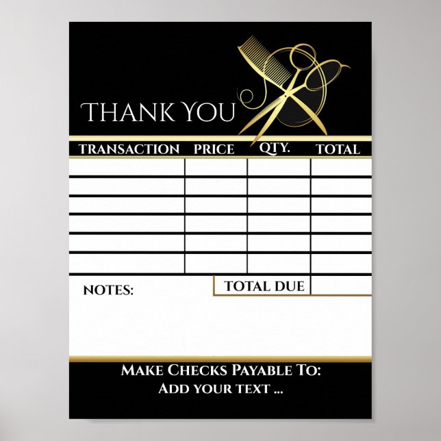 DOWNLOAD Your Invoice Sheet Poster (Front)