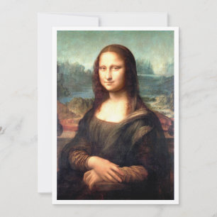 Downloadable  da Vinci's Portrait of Mona Lisa Invitation
