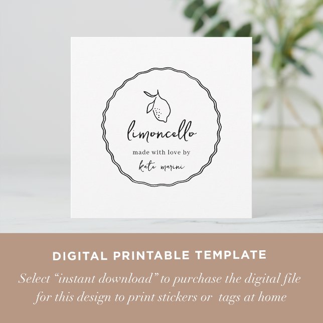 DOWNLOADABLE Dolce Vita Limoncello Tag Template (Creator Uploaded)