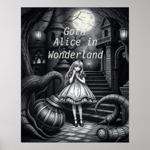 downloadable Gothic Alice in Wonderland Poster