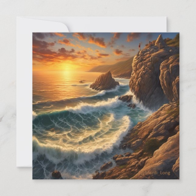 Downloadable Image - Seascape Invitation (Front)