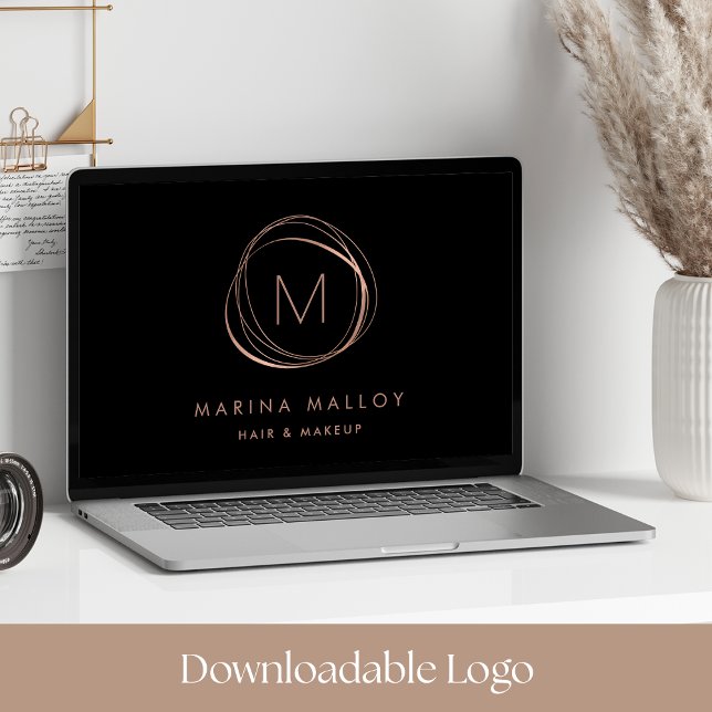 *Downloadable Logo* Rose Abstract Monogram Print (Creator Uploaded)