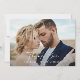 downloadable Script photo thank you terracotta Invitation