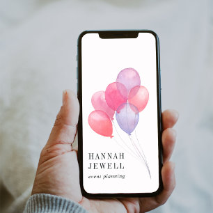 DOWNLOADABLE Watercolor Balloon Logo Business Sign