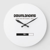 Downloading Inner Peace ✌️ | Minimalist Wall Clock