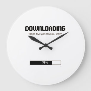 Downloading Inner Peace ✌️   Minimalist Wall Clock