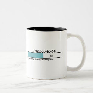 Downloading Pappou to Be Two-Tone Coffee Mug