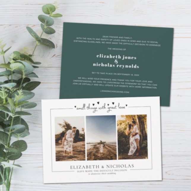 Downsized Micro Wedding Photo Announcement (Creator Uploaded)