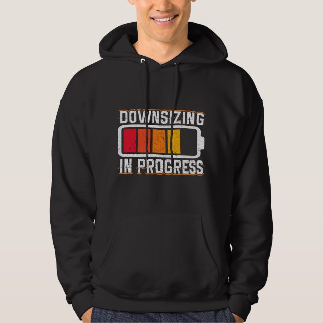 Downsizing In Progress Gastric Bypass Surgery Weig Hoodie (Front)