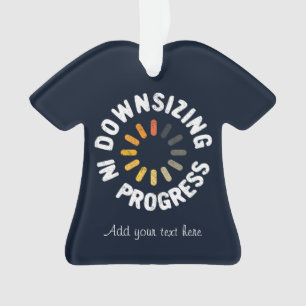 Downsizing in Progress Weight Loss Action Plan Ornament