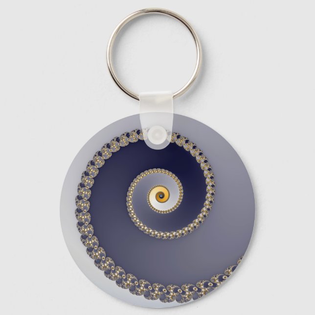 Downstairs - Fractal Keychain (Front)