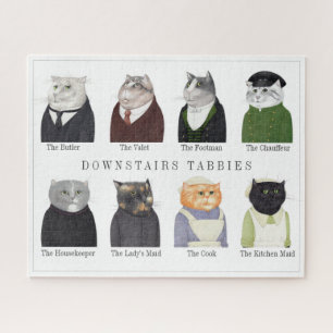 DOWNSTAIRS TABBIES 16x20 Puzzle