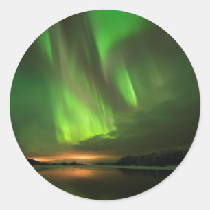 Downstream Aurora Classic Round Sticker