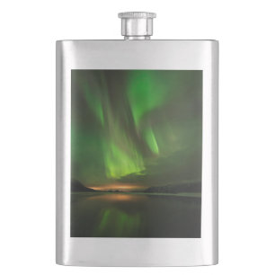 Downstream Aurora Hip Flask