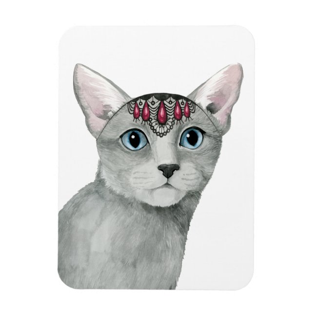 Downton Cat | Bejeweled Magnet (Vertical)
