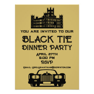 Downton Themed Dinner Party Photo Print