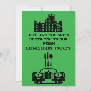 Downton Themed luncheon Party Invitation