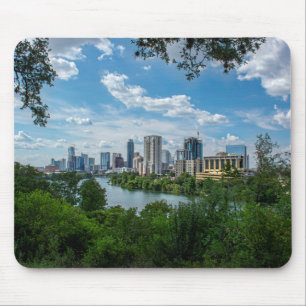 Downtown Austin Skyline from Norwood- Austin Texas Mouse Pad