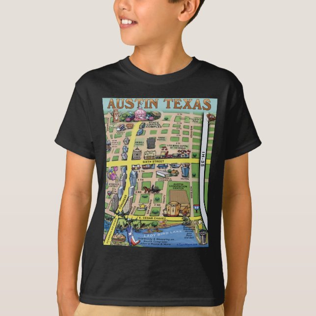 Downtown Austin Texas 14 T-Shirt (Front)
