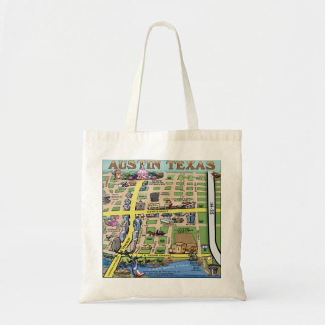 Downtown Austin Texas 14 Tote Bag (Front)