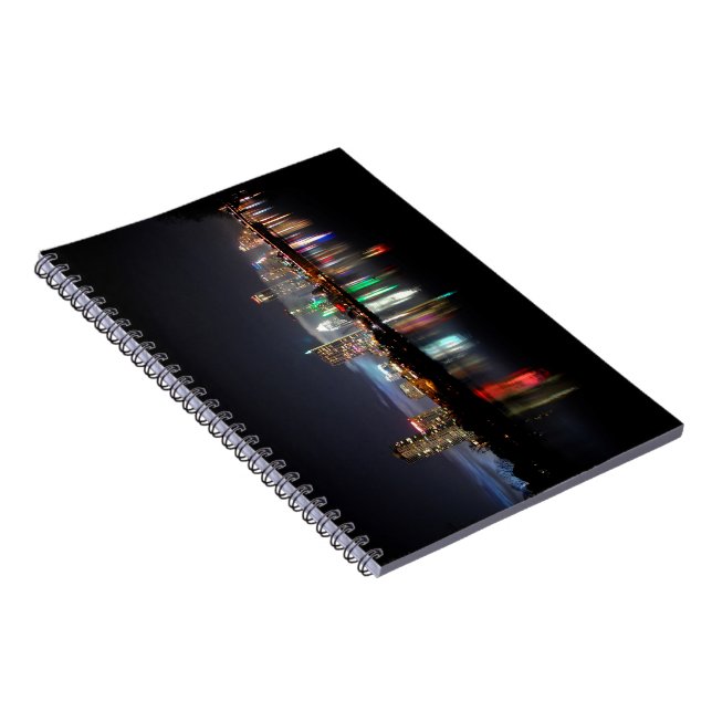 Downtown Austin Texas Night Skyline 2 Notebook (Right Side)