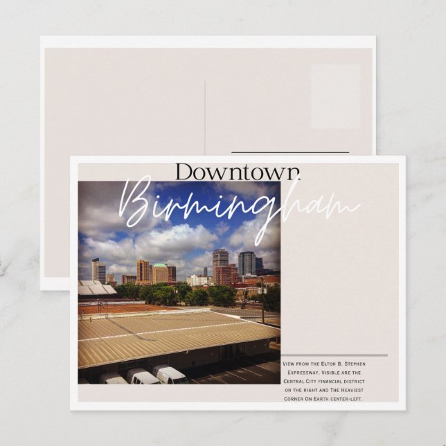 Downtown Birmingham Postcard (Front/Back)