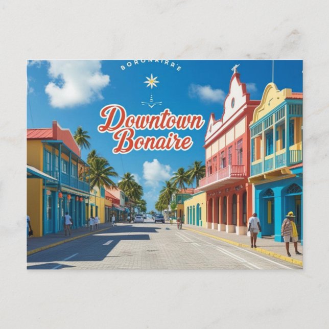 Downtown bonaire postcard (Front)