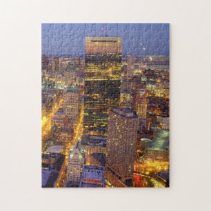 Downtown Boston and Hancock Tower Jigsaw Puzzle