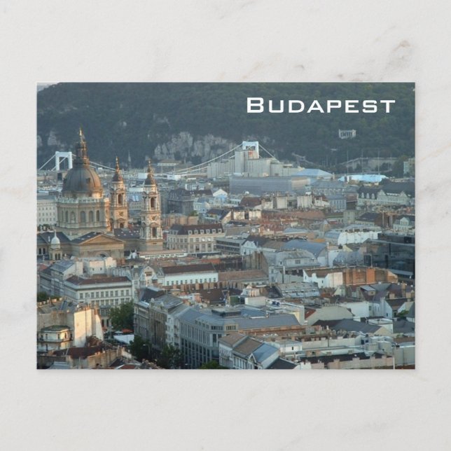 Downtown Budapest Postcard (Front)