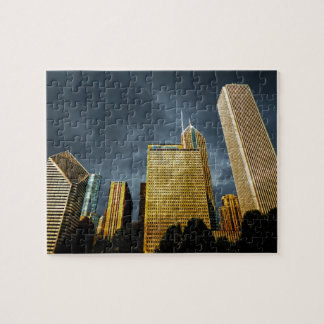 Downtown Chicago Illinois Skyline Jigsaw Puzzle