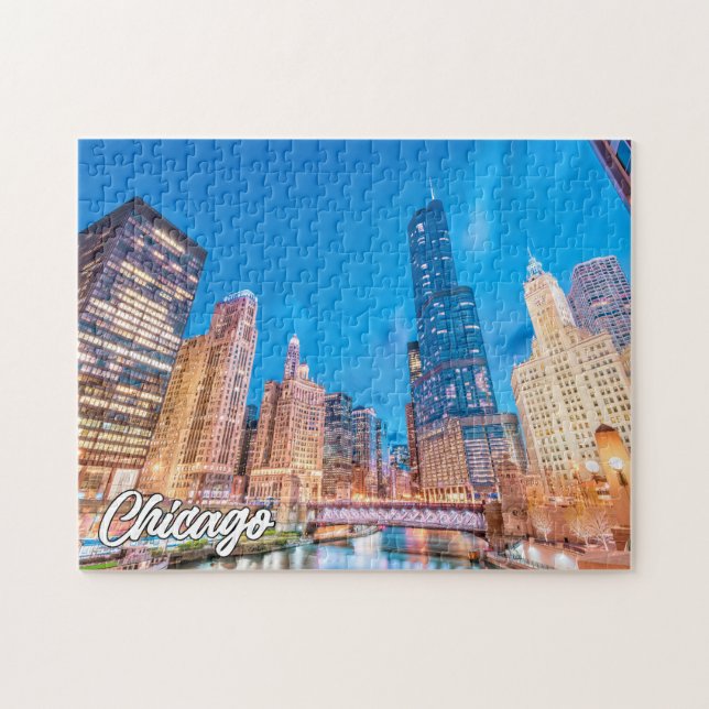 Downtown Chicago, Illinois, United States Jigsaw Puzzle (Horizontal)