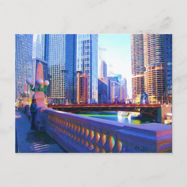 Downtown Chicago Postcard (Front)