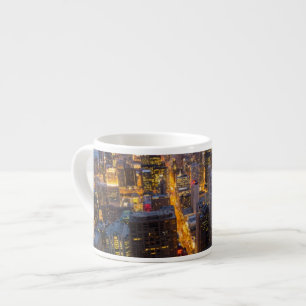 Downtown Chicago skyline at dusk Espresso Cup