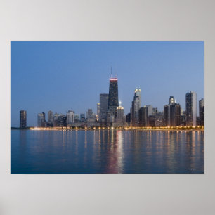 Downtown Chicago Skyline Poster