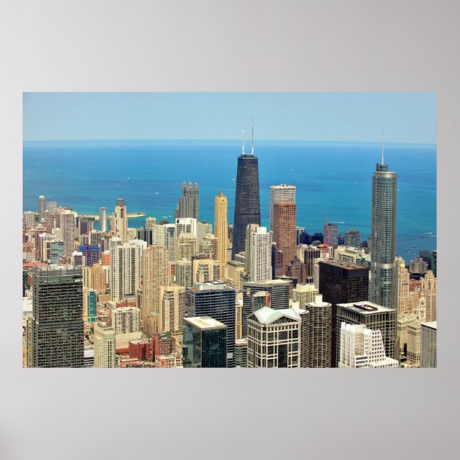 Downtown Chicago skyline Poster (Front)