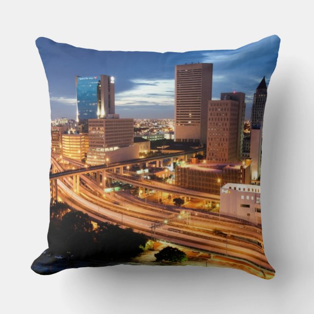 Downtown City View Cushion (Front)