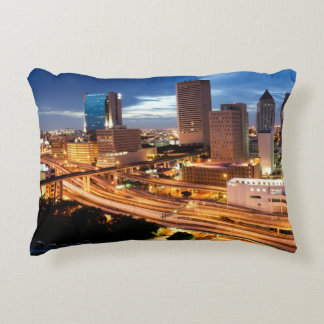 Downtown City View Decorative Cushion