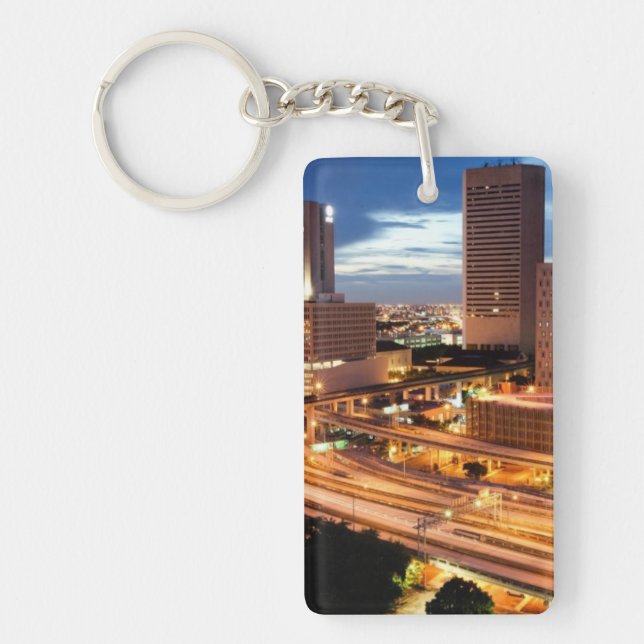 Downtown City View Key Ring (Front)