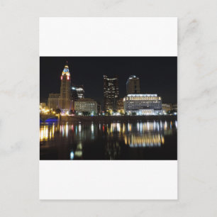 Downtown Columbus skyline at night Postcard