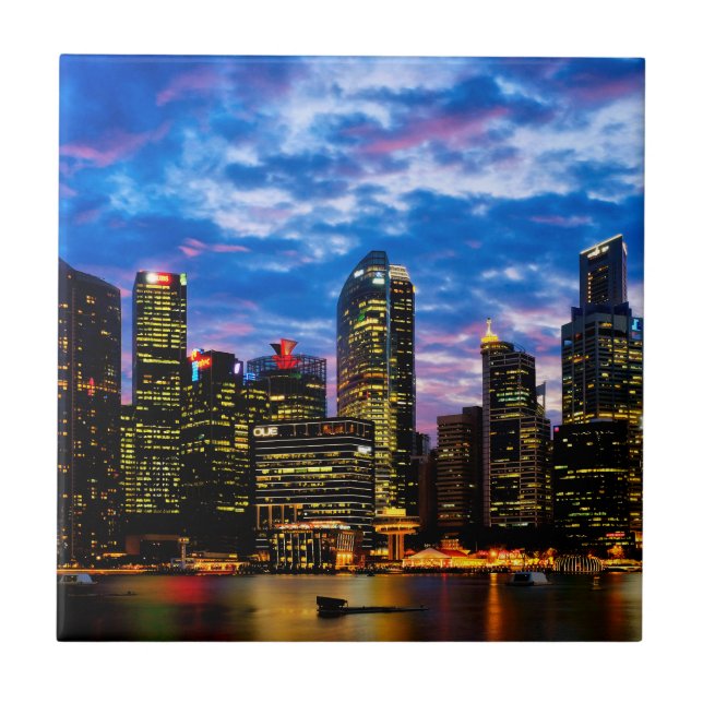 Downtown core ceramic tile (Front)