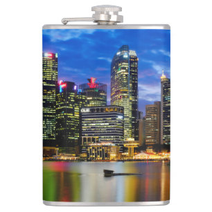 Downtown core hip flask