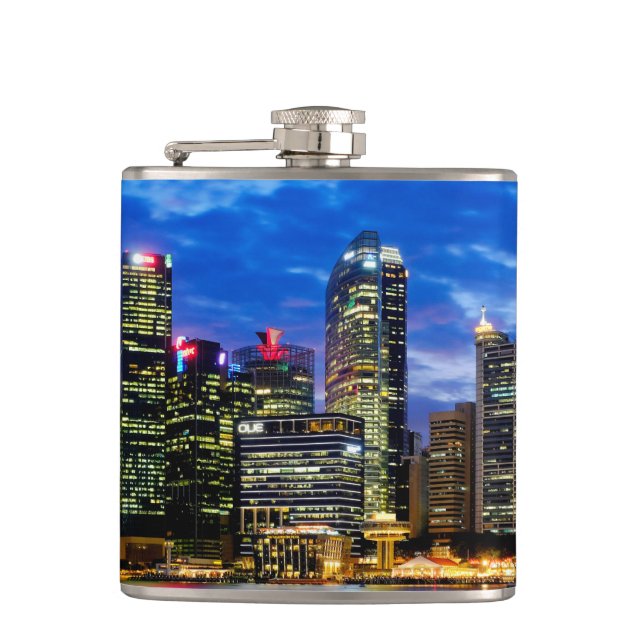 Downtown core hip flask (Front)