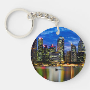 Downtown core key ring