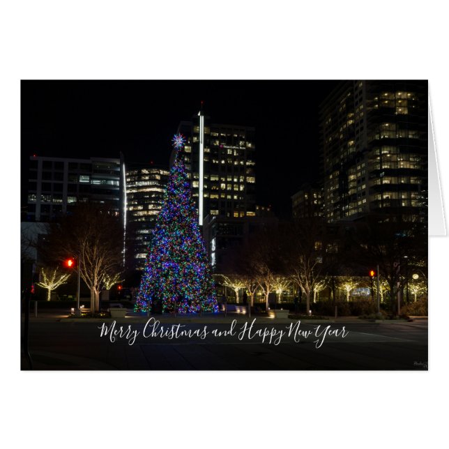 Downtown Dallas Christmas Card (Front Horizontal)