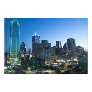 Downtown Dallas in early morning. Photo Print