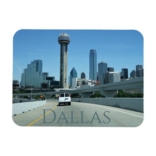 Downtown Dallas Texas Souvenir Magnet (Horizontal)