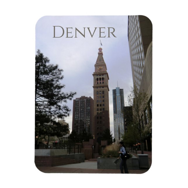 Downtown Denver Colorado D & F Tower  Magnet (Vertical)